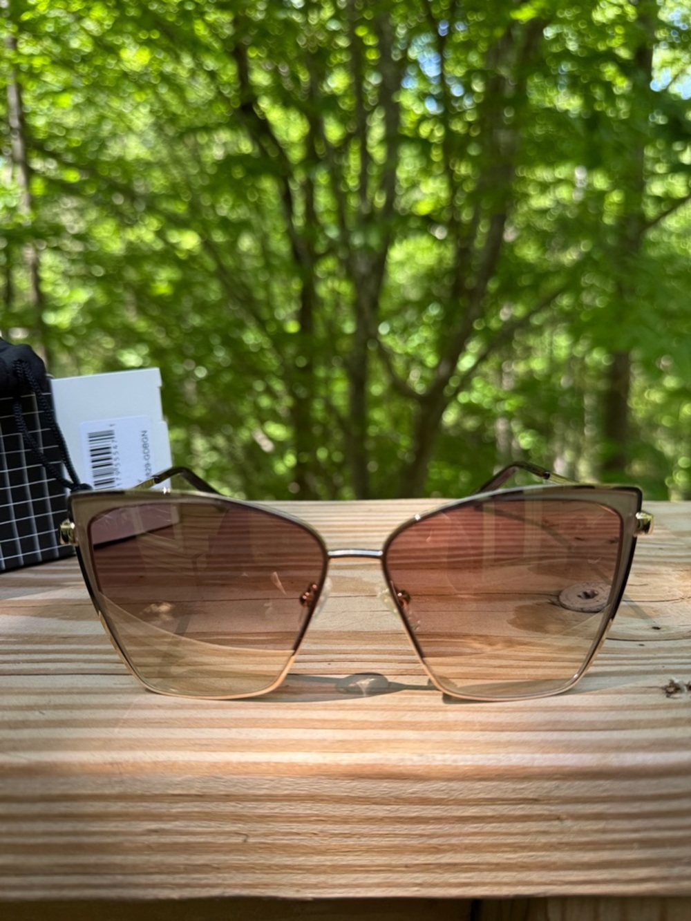 Diff Becky Sunglasses - Fashion Metal Frame: Gold